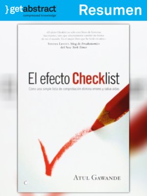 cover image of El efecto checklist (resumen)